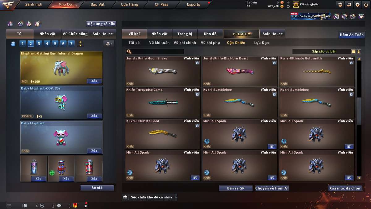 shop acc cf uy tin gia re